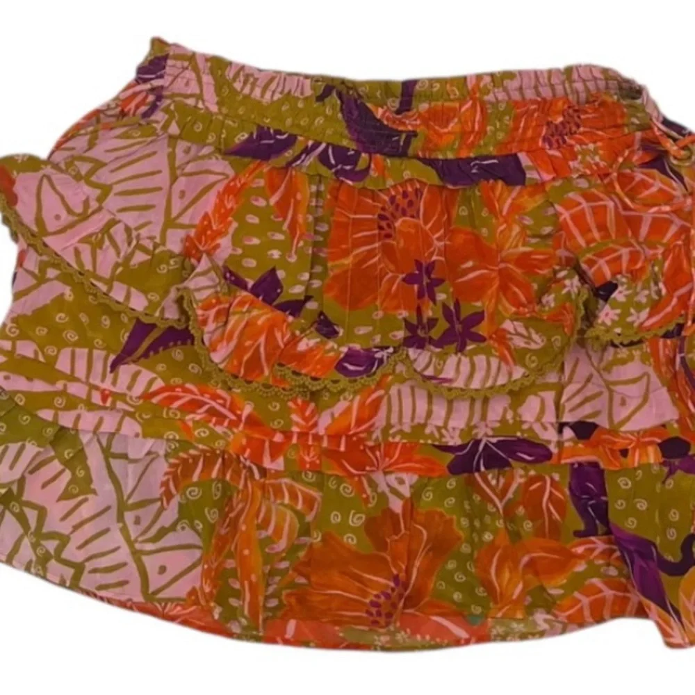 FARM Rio Beige Jungle Panther Mini Skirt